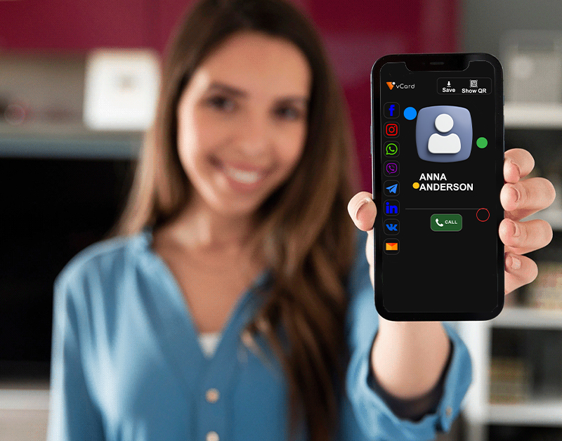 vCard Digital Business Card Background